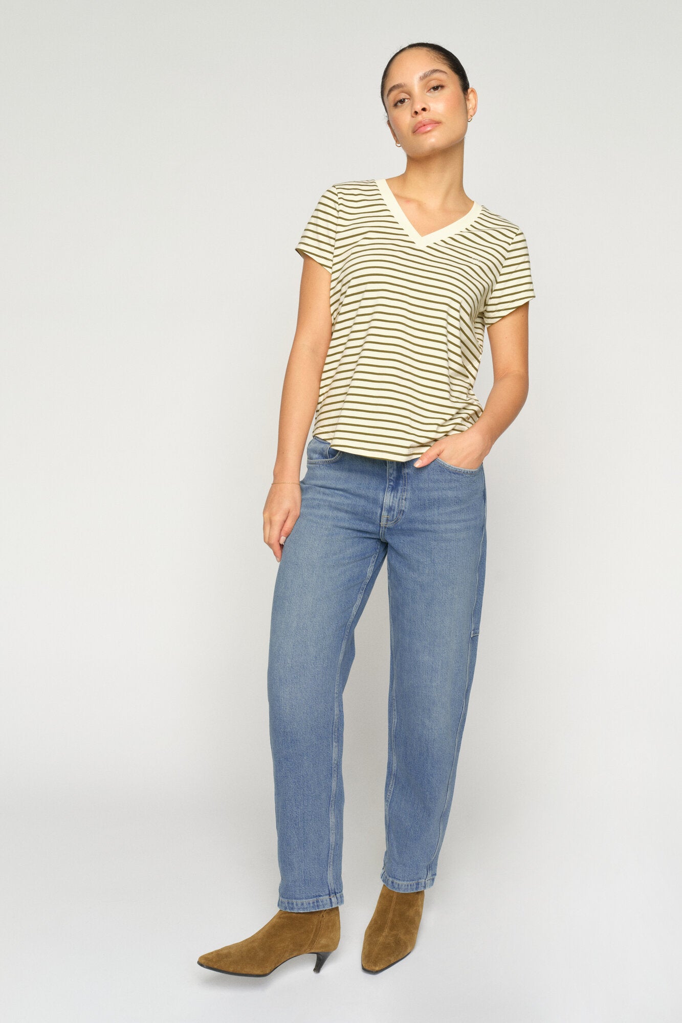 Aymen Galleon jeans – Mid Blue